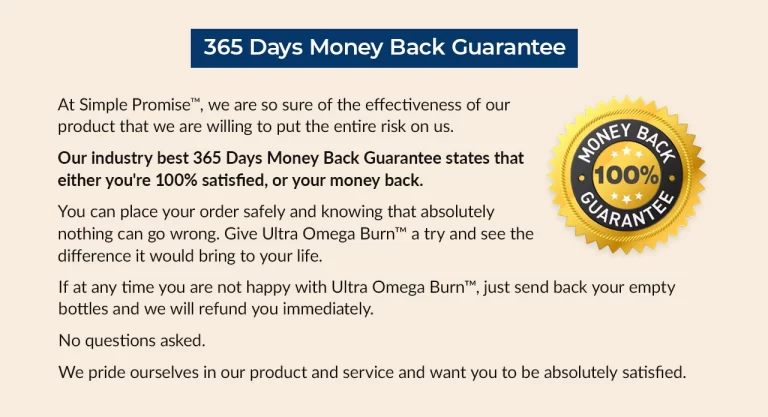 Ultra Omega Burn money back gurantee