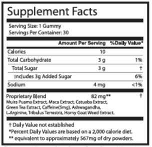 JellyFil supplement facts