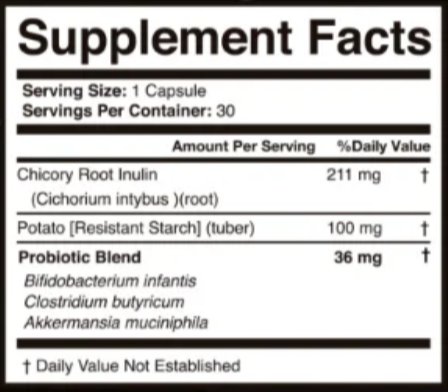 SlimTide Supplement Facts